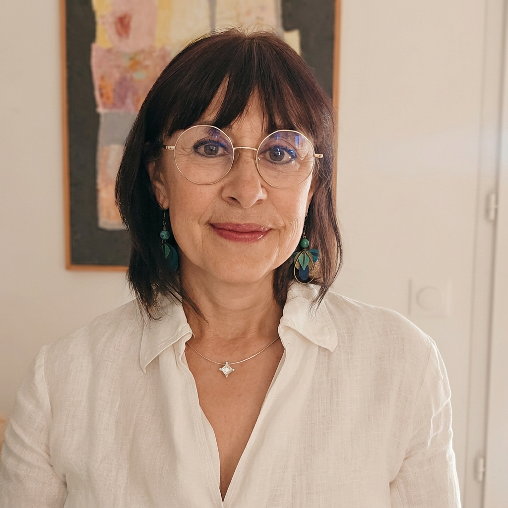 Sandrine, fondatrice d'Amayana, formée en herboristerie et parfumerie naturelle